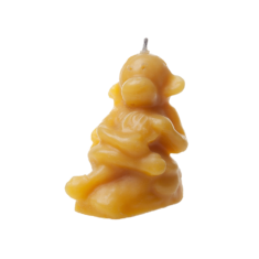 Natural wax candle "Sitting Monkey"