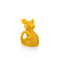 Natural wax candle "Rat with a tail"