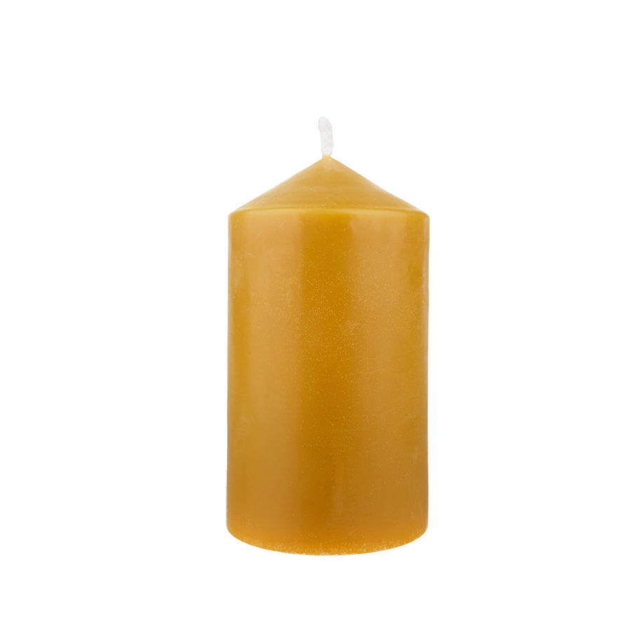 Natural wax candle "Cylinder wide large"