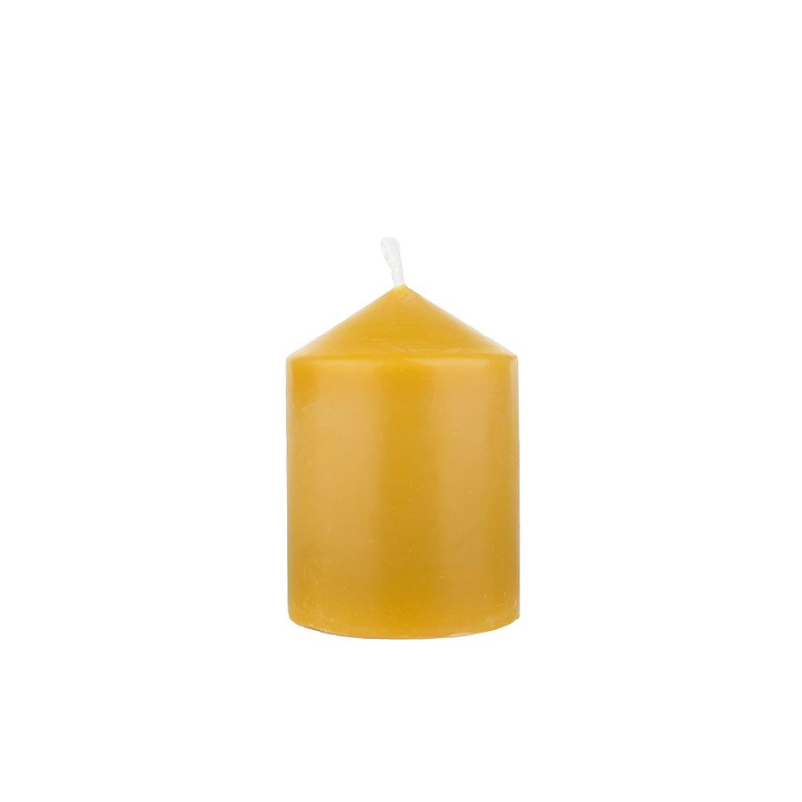 Natural wax candle "Cylinder wide medium"