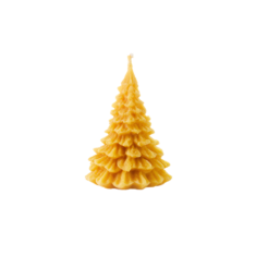 Natural wax candle "Christmas tree, wide"