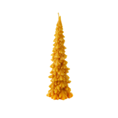 Natural wax candle "Big three-fingered spruce"
