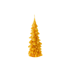 Natural wax candle "Small three-fingered spruce"