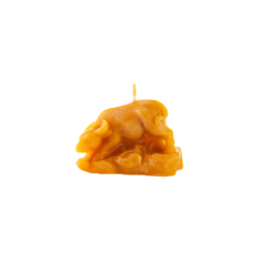 Natural wax candle "Bull"