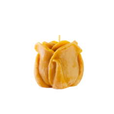 Natural wax candle "Unopened rose"