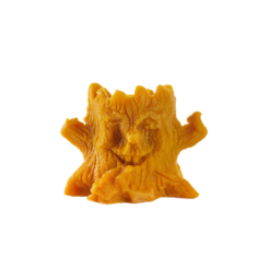 Natural wax candle "Stump with nose"