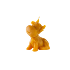 Natural wax candle "Squatting Ox"