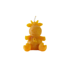Natural wax candle "The sitting bull"