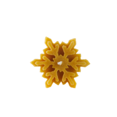 Natural wax candle "Snowflake"