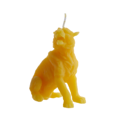 Natural wax candle "Tiger"