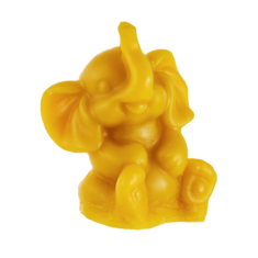 Natural wax candle "Elephant"