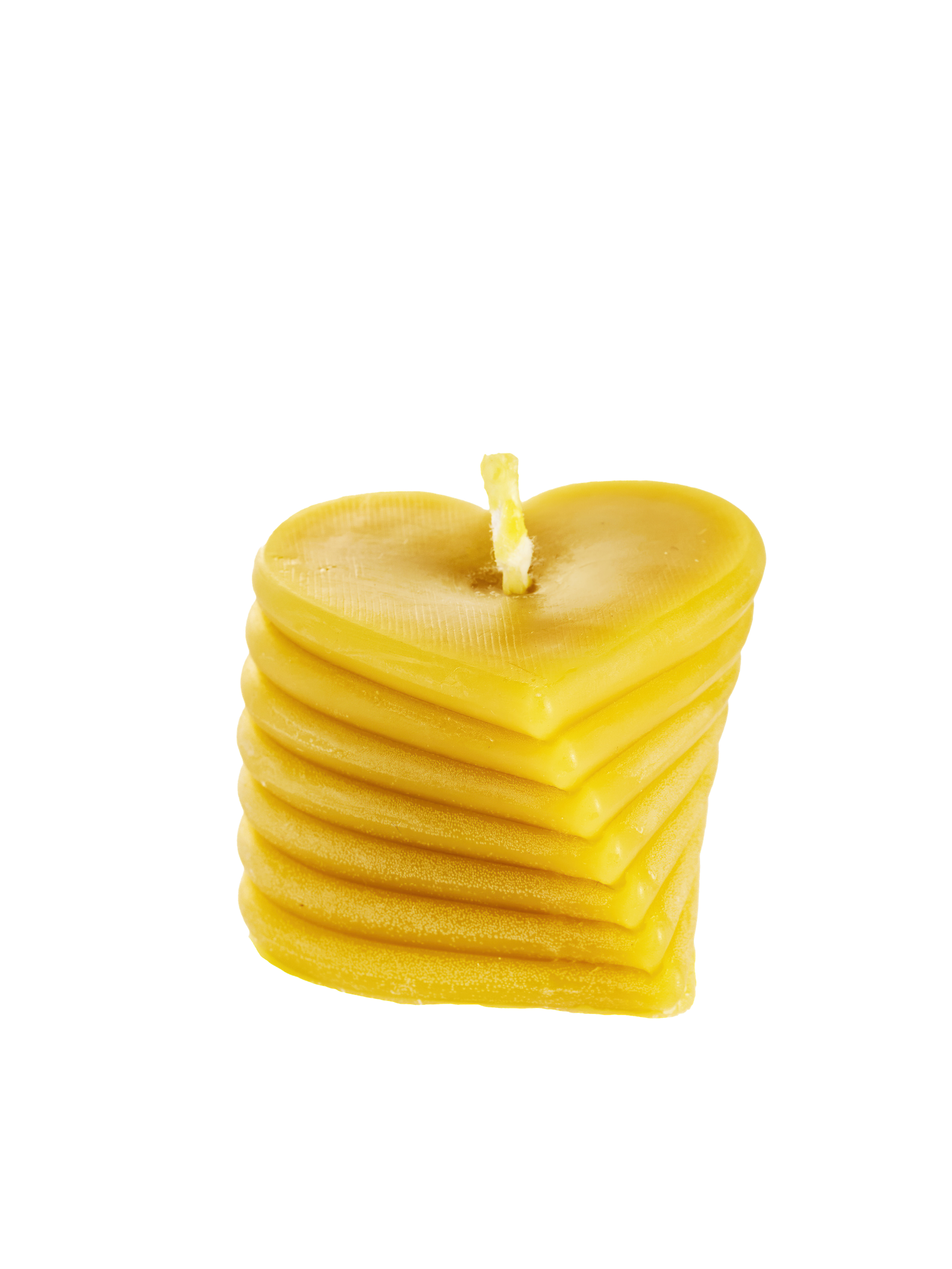 Natural wax candle "Heart tall" - Image 4