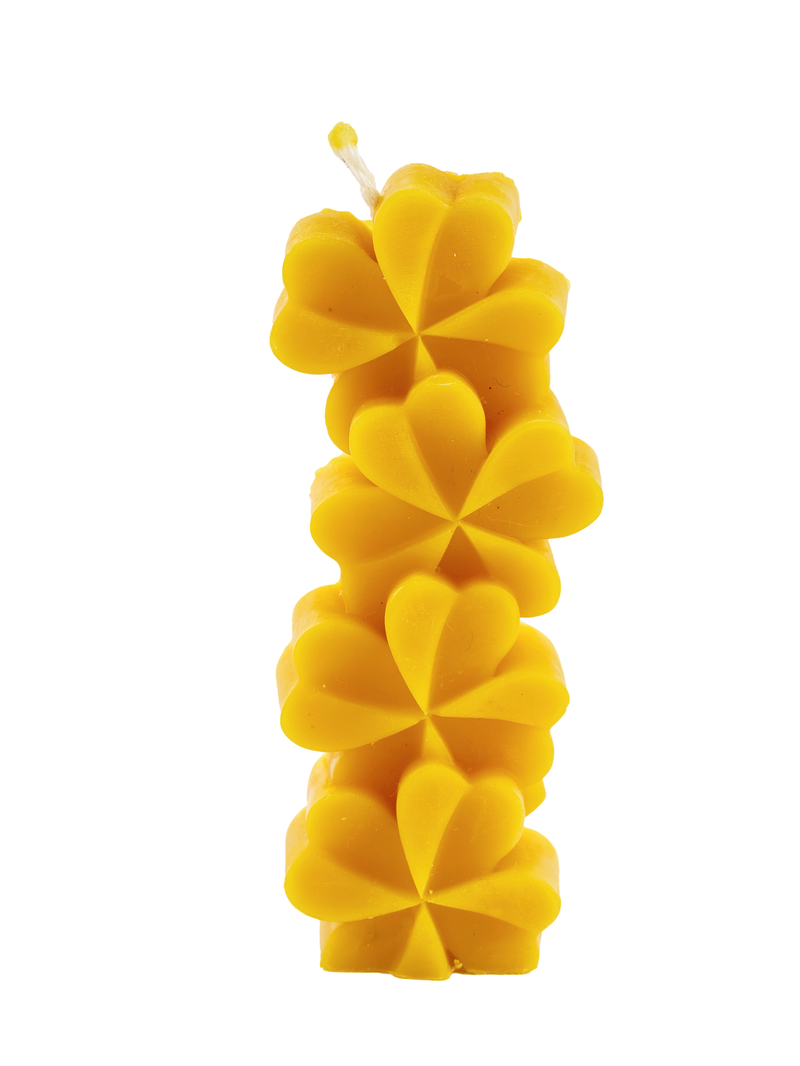 Natural wax candle "Clover"