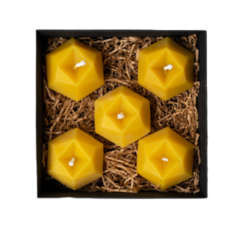 Candle set "Hexagonal Bubbles Set", 5 pcs.